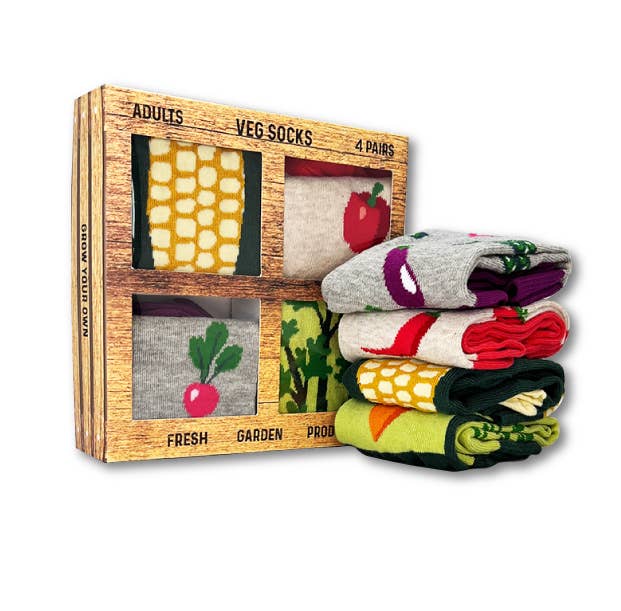 Unisex Veggie Socks Gift Set