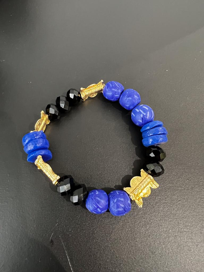 Pulsera Djenedia de Vinci Aart azul marino