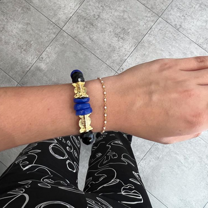 Pulsera Djenedia de Vinci Aart azul marino