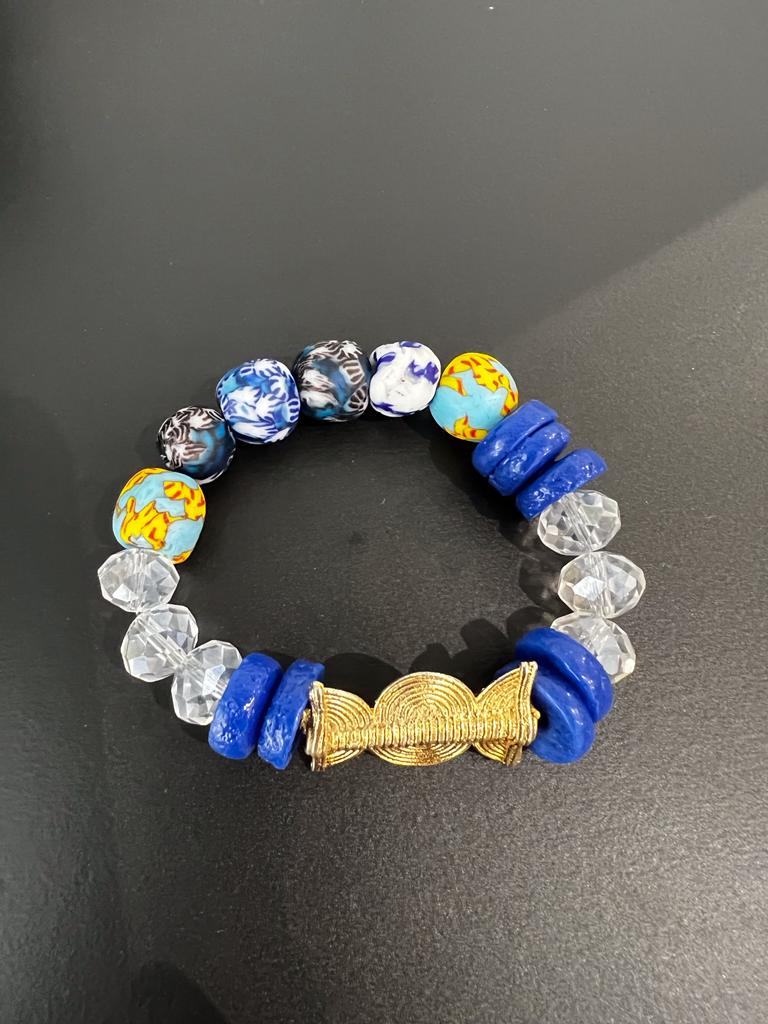 Pulsera Djenedia de Vinci Aart azul claro