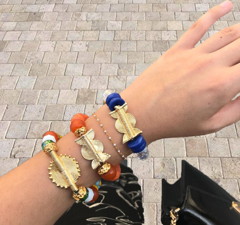 Pulsera Djenedia de Vinci Aart azul claro